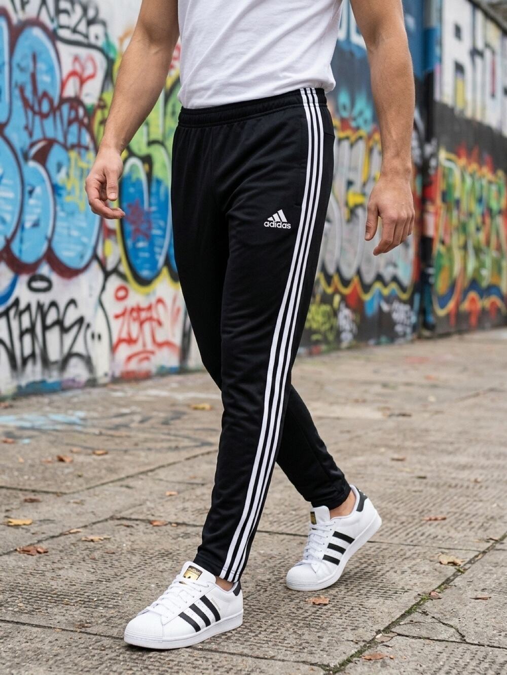 Adidas Originals 3 Stripe Track Pants Trefoil Zip Pocket Joggers NWT Men's S